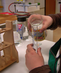 Abfüllen der Lösungen