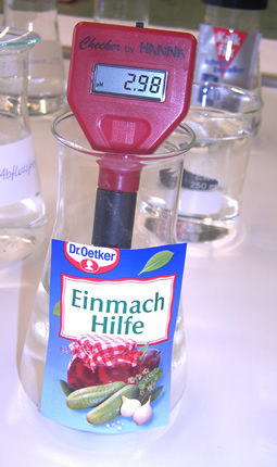 pH-Messung Einmachhilfe